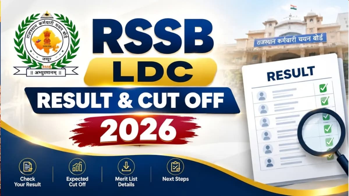 RSSB LDC Result 2026 Released: Check Result, Cut Off and Typing Test Details at rssb.rajasthan.gov.i