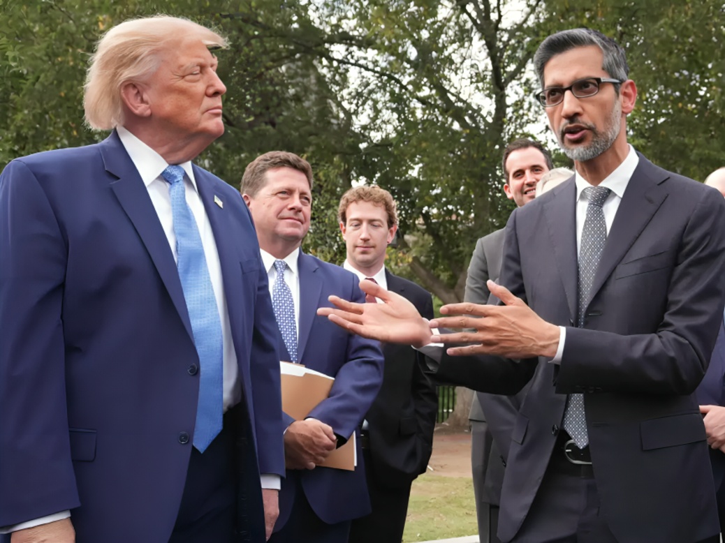 Trump Calls Google CEO Sundar Pichai a Monster During White House AI Meeting