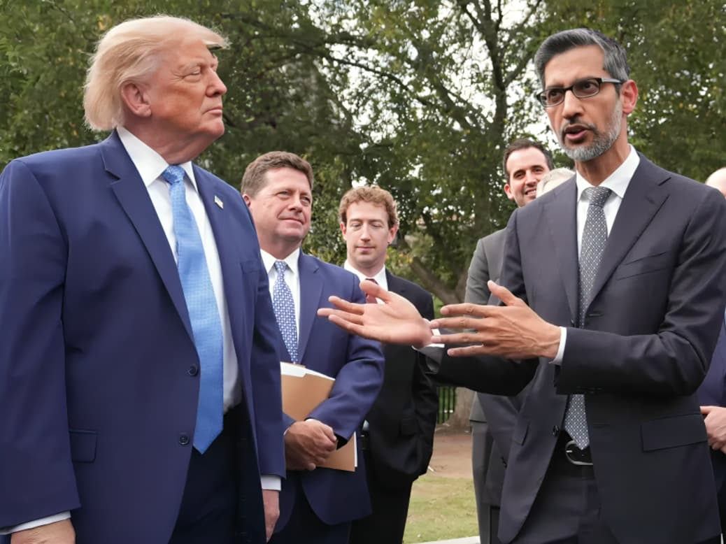 Trump Calls Google CEO Sundar Pichai a Monster During White House AI Meeting