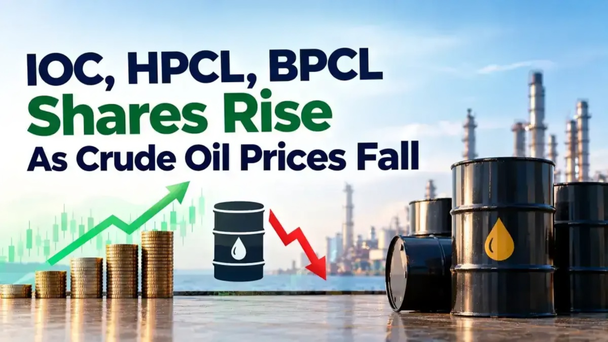 IOC HPCL BPCL Shares Rise as Falling Crude Prices Support Oil Marketing Stocks