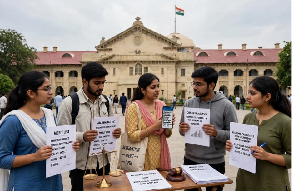 Allahabad High Court Rules Reserved Candidates Clearing General Cut Off Must Be Considered in Open C