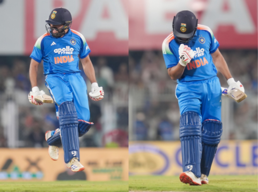 Rohit Sharma Keeps Century Celebration Meaning Private After Unique High Knee Gesture