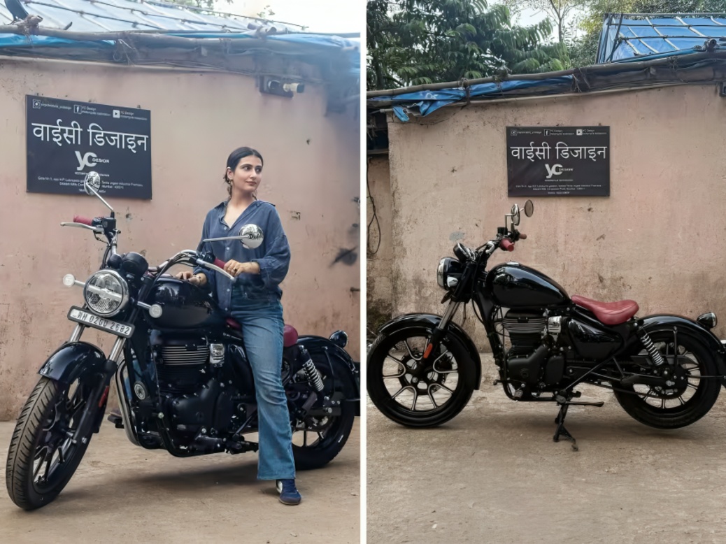Fatima Sana Shaikh’s Royal Enfield Meteor 350 Gets Striking Custom Bobber Makeover