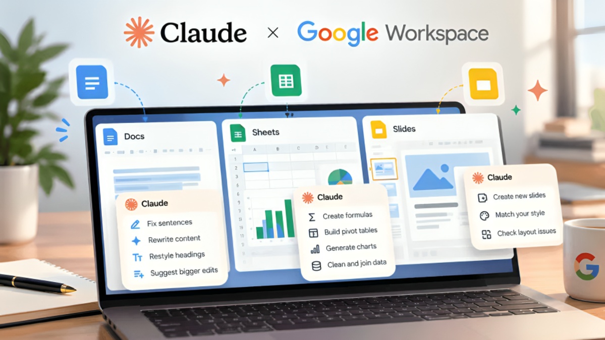 Claude Can Now Edit Google Docs, Sheets and Slides Directly
