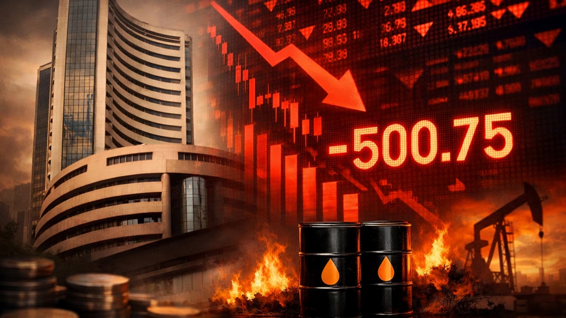Sensex Falls Over 1,000 Points as Nifty Slides Amid RBI Rate Hike and Rising Crude Prices