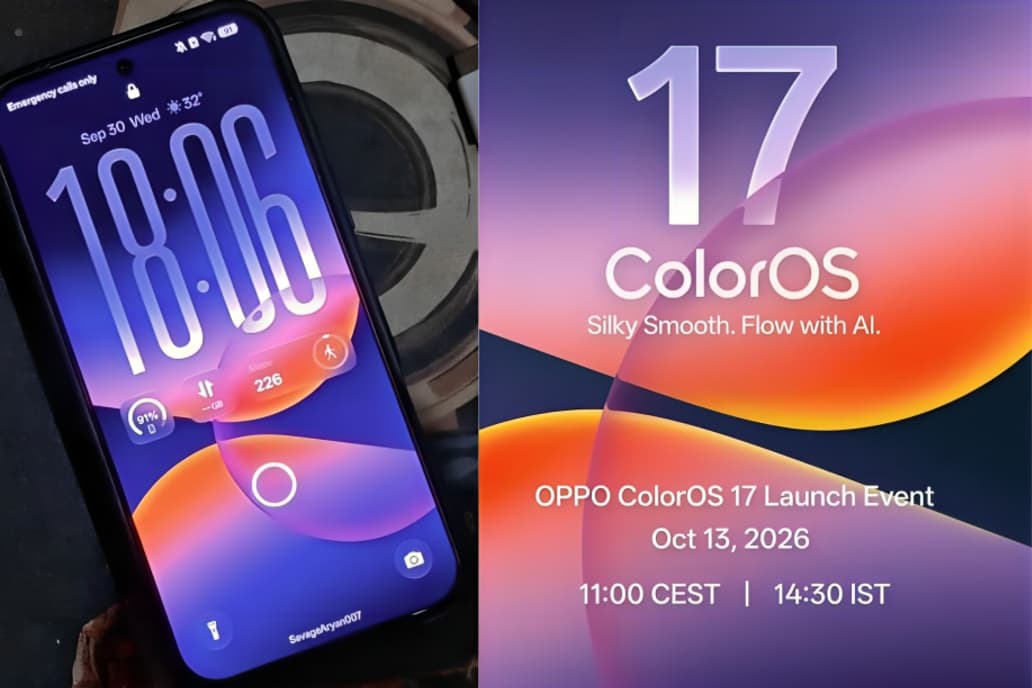 OPPO ColorOS 17 India Launch on October 13: Android 17 Features, Rollout Plans and New Devices