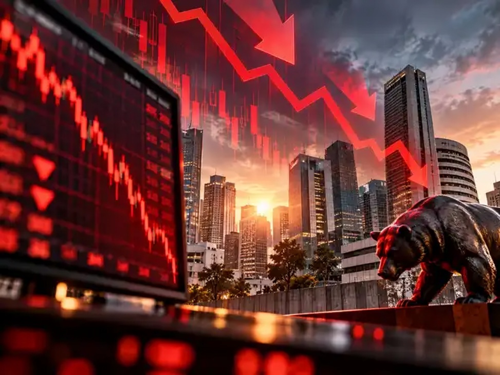 Stock Market Today: Sensex Falls Over 117 Points, Nifty Trades Near 22,967 as Investors Book Profits