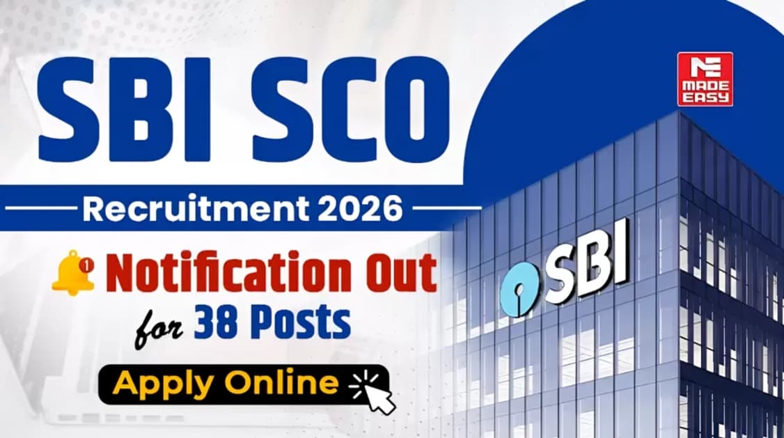 SBI SCO Recruitment 2026: Applications Open for AI and Technology Experts, Check Eligibility and Sel