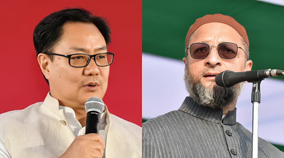 Asaduddin Owaisi Seeks Kiren Rijiju’s Intervention in Race Course Masjid Demolition Dispute