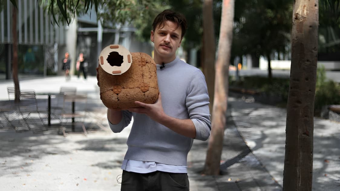 Australian Designer Creates Hempcrete Wildlife Shelters to Help Protect Threatened Native Animals