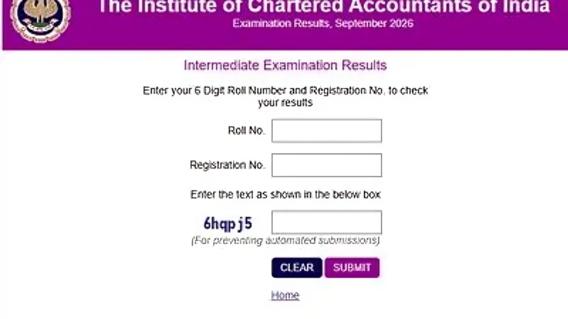 ICAI Declares CA Intermediate September 2026 Results; Check Pass Percentage and Toppers List