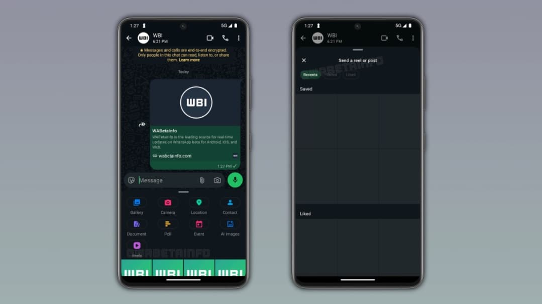 WhatsApp Tests New Feature to Share Instagram Reels Directly From Chats