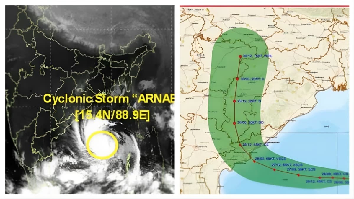Cyclone Arnab Makes Landfall Along Andhra Pradesh Coast With Winds Reaching 150 Kmph