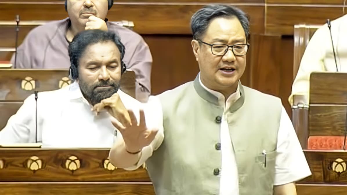 Kiren Rijiju Poses Five Questions to Congress Over SIR and Electoral Processes